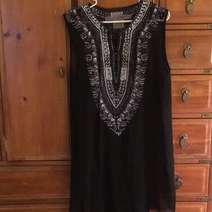 Indian looking dress and slip. Made in USA